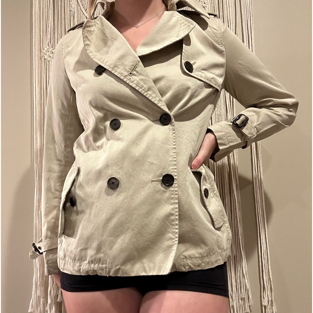 Banana republic tan spring coat
